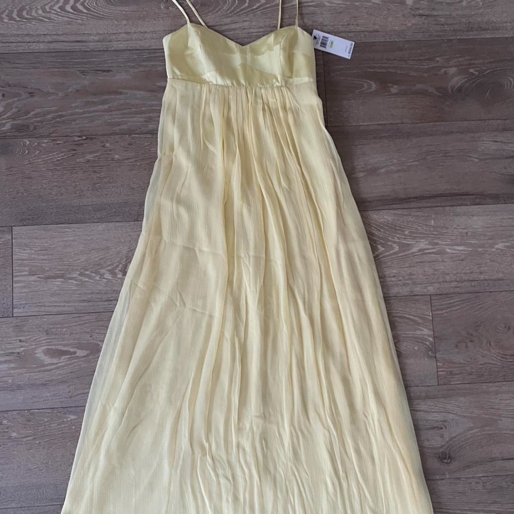 BCBG Light Yellow Maxi Dress
